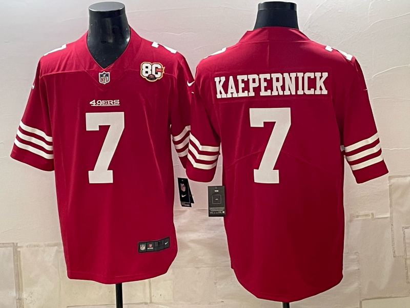 Men 2026 Nike San Francisco 49ers #7 Kaepernick red NFL Jersey 100602->->NFL Jersey Men 2026 Nike San Francisco 49ers #7 Kaepernick red NFL Jersey 100602->->NFL Jersey